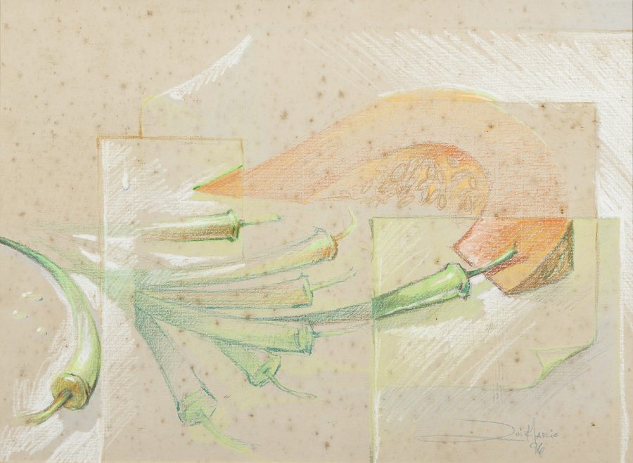TELA LEGUMES, 1996  (pintura em cartolina) – tamanho 78 x 60